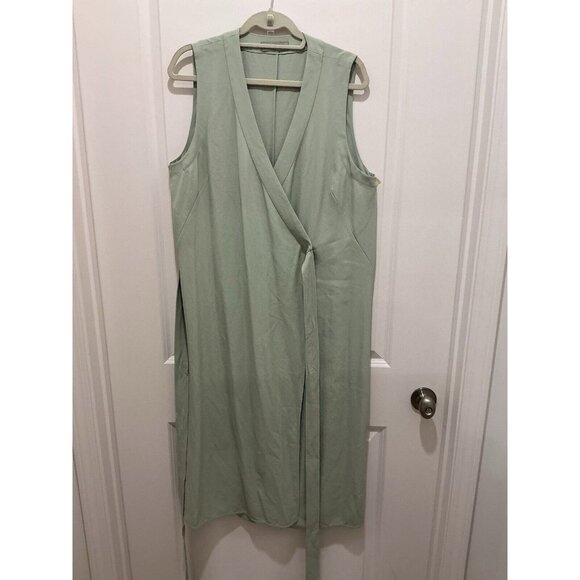 Everlane Light Green Wrap Dress - Picture 1 of 10
